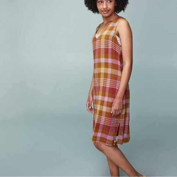 Kavu Spring Plaid Rita Dress Cotton S - Picture 2 of 15